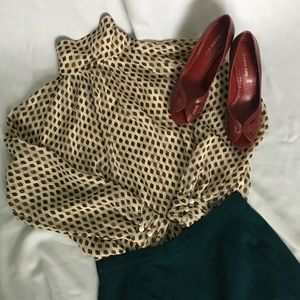 Vintage High Neck Blouse | Tess